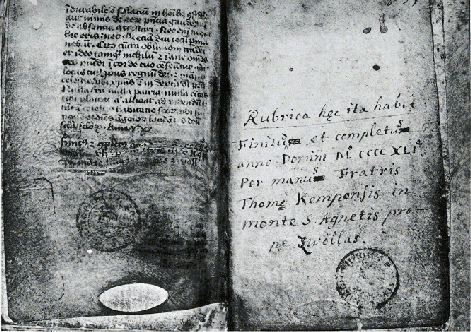 Manuscrit de l'Imitatione Christi, Bibliothèque royale de Belgique, Bruxelles